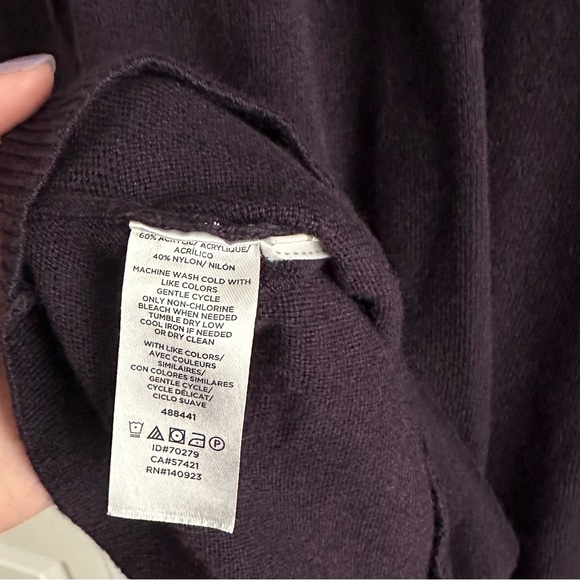 Eggplant LOFT Knit Dress - Picture 4 of 4